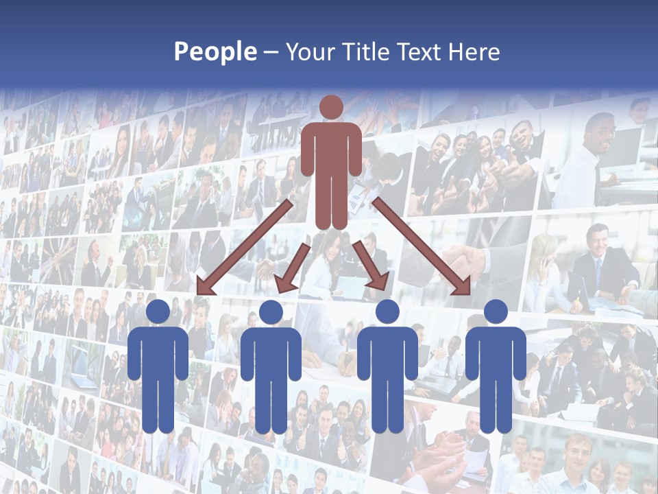 Exchange Businesswoman Time PowerPoint Template