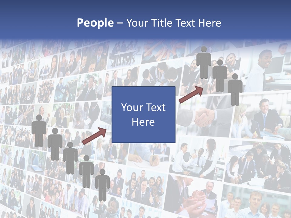 Exchange Businesswoman Time PowerPoint Template