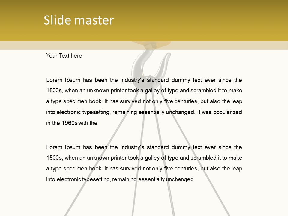 Rendering Strength Metal PowerPoint Template