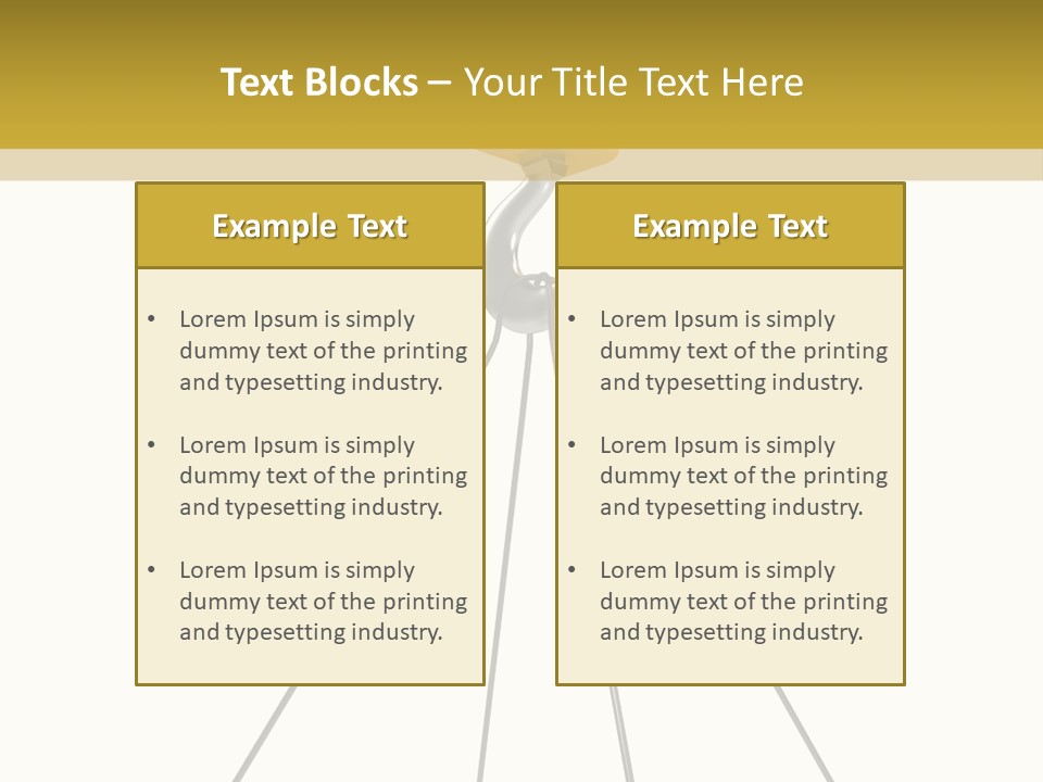 Rendering Strength Metal PowerPoint Template