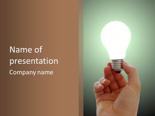 Resolve Electric Idea PowerPoint Template