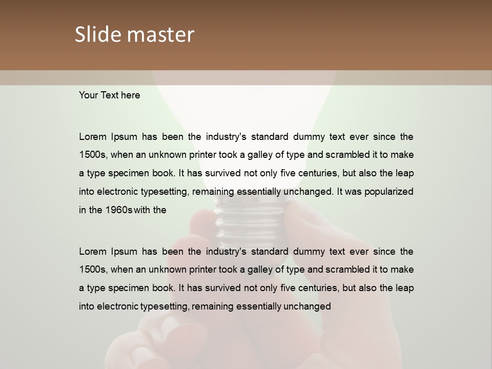 Resolve Electric Idea PowerPoint Template