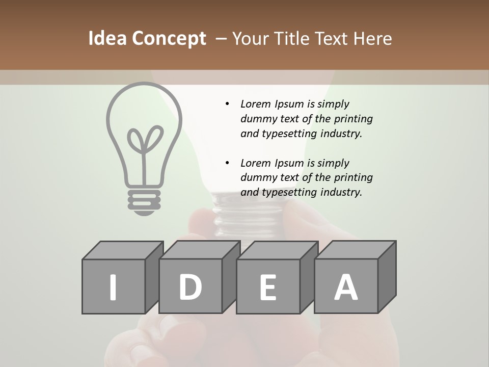 Resolve Electric Idea PowerPoint Template
