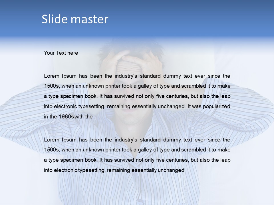Noisy Stress Trouble Sleeping PowerPoint Template