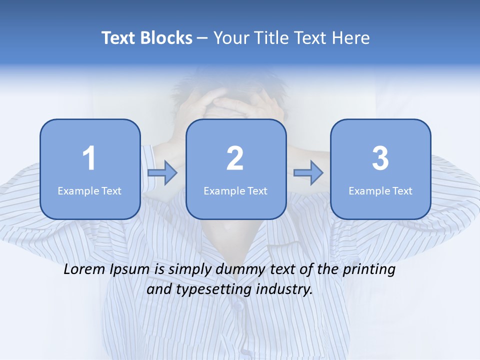 Noisy Stress Trouble Sleeping PowerPoint Template