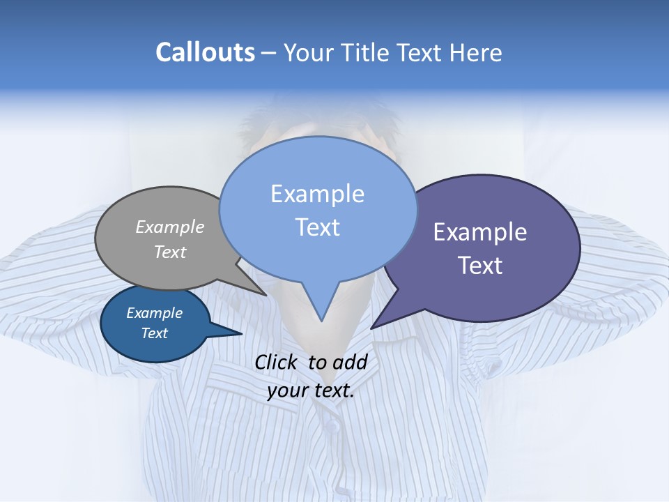 Noisy Stress Trouble Sleeping PowerPoint Template