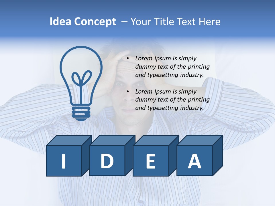 Noisy Stress Trouble Sleeping PowerPoint Template