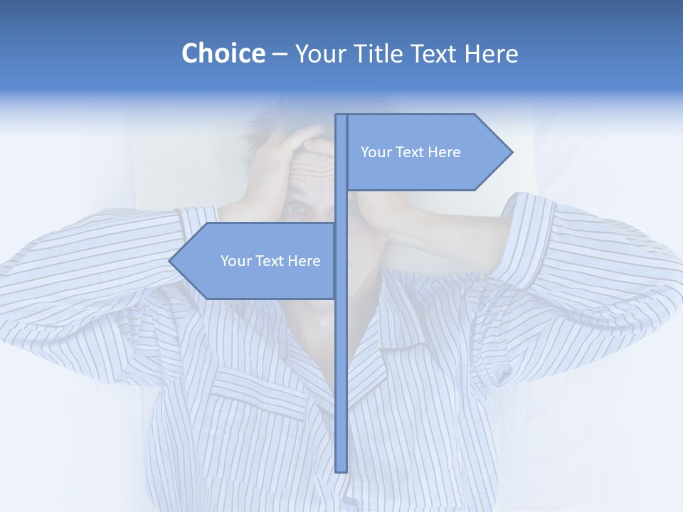 Noisy Stress Trouble Sleeping PowerPoint Template