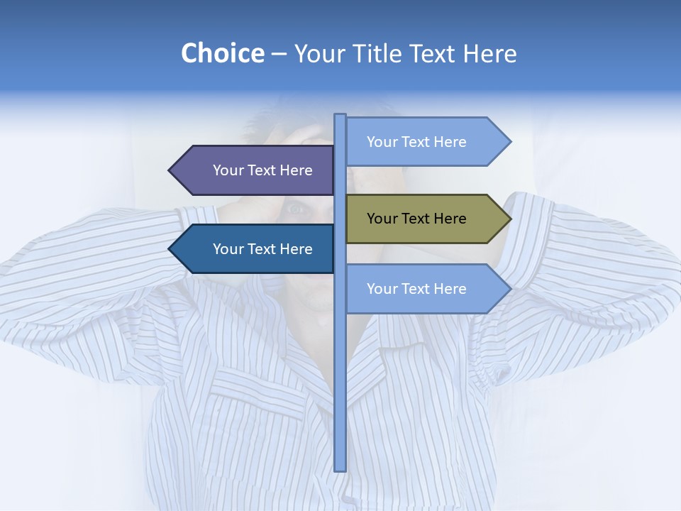 Noisy Stress Trouble Sleeping PowerPoint Template