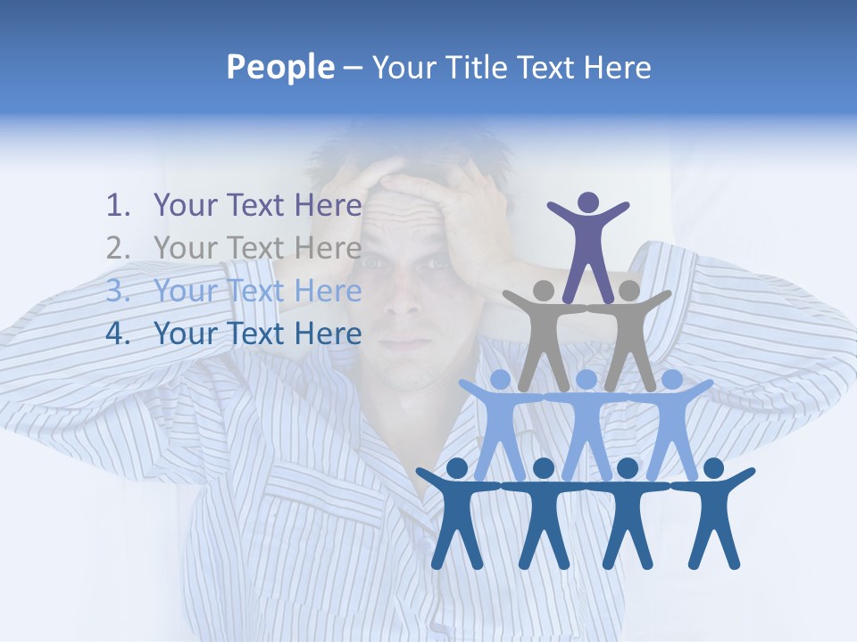 Noisy Stress Trouble Sleeping PowerPoint Template