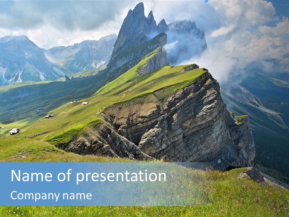 Summer Day Ortisei PowerPoint Template