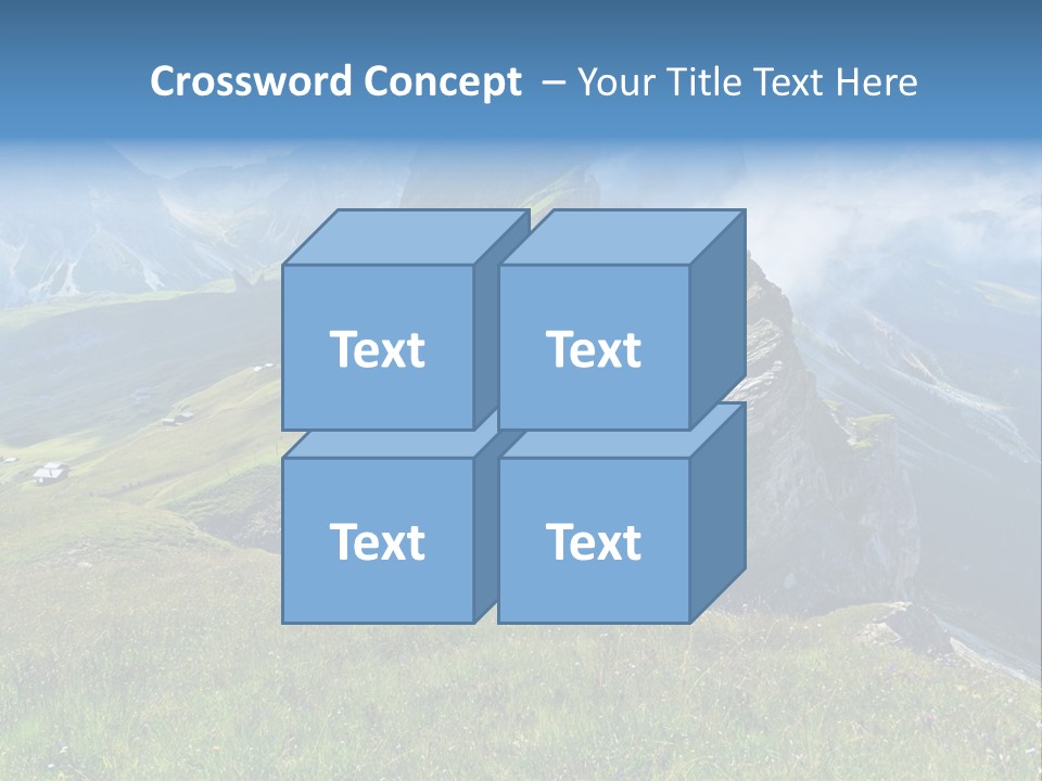 Summer Day Ortisei PowerPoint Template