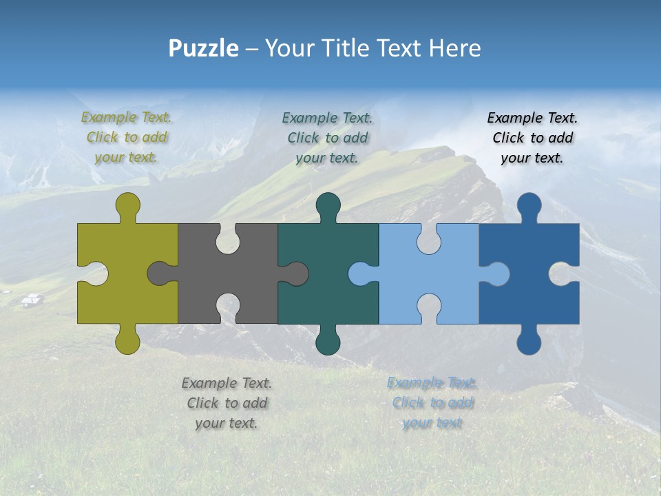 Summer Day Ortisei PowerPoint Template