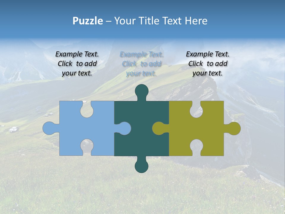 Summer Day Ortisei PowerPoint Template