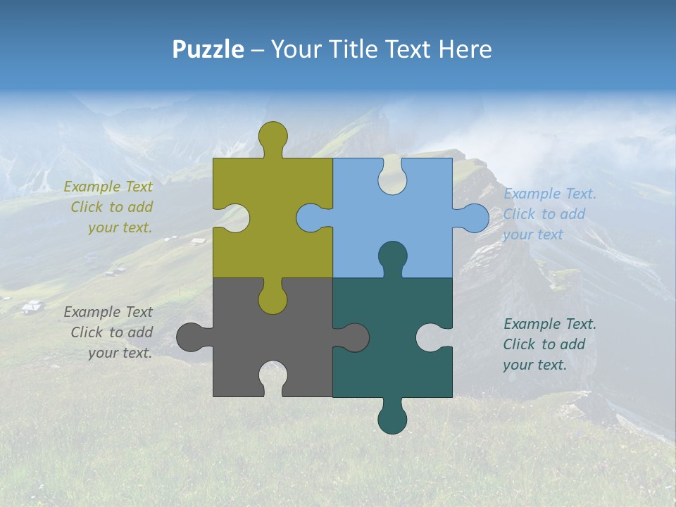 Summer Day Ortisei PowerPoint Template