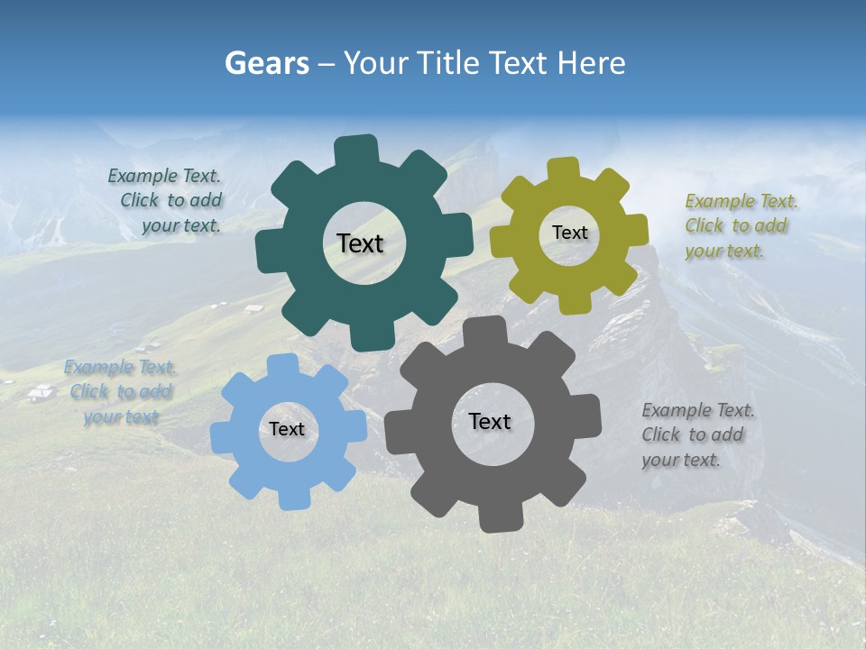 Summer Day Ortisei PowerPoint Template