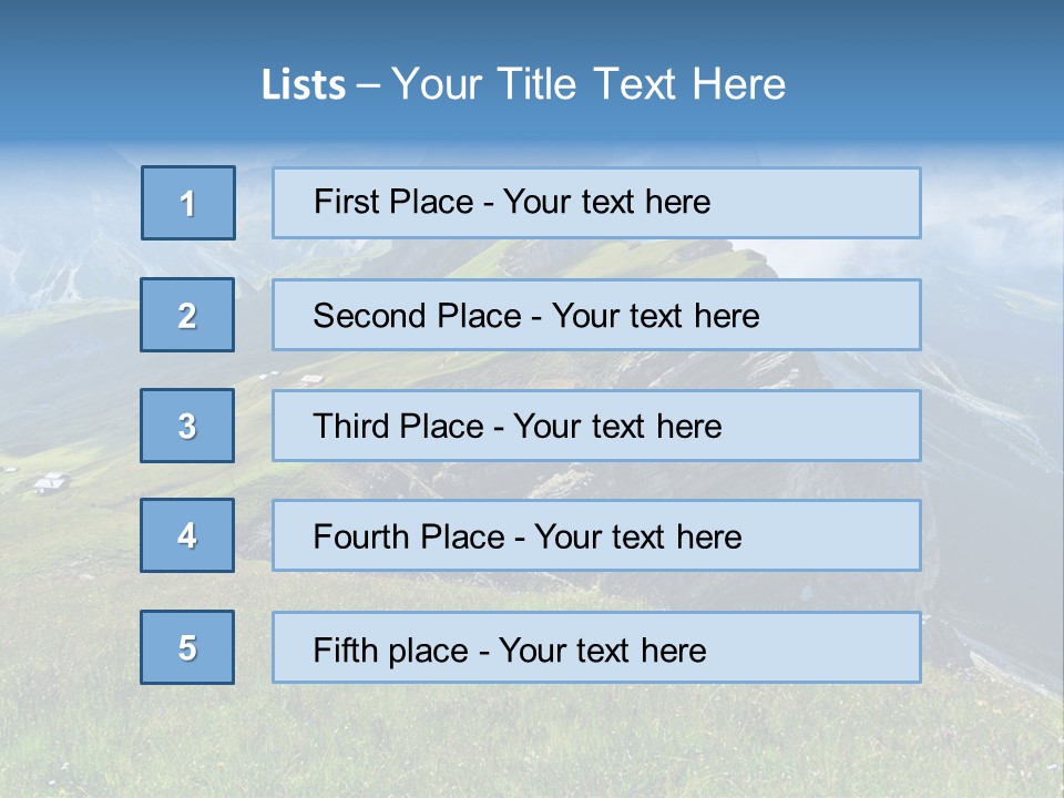 Summer Day Ortisei PowerPoint Template
