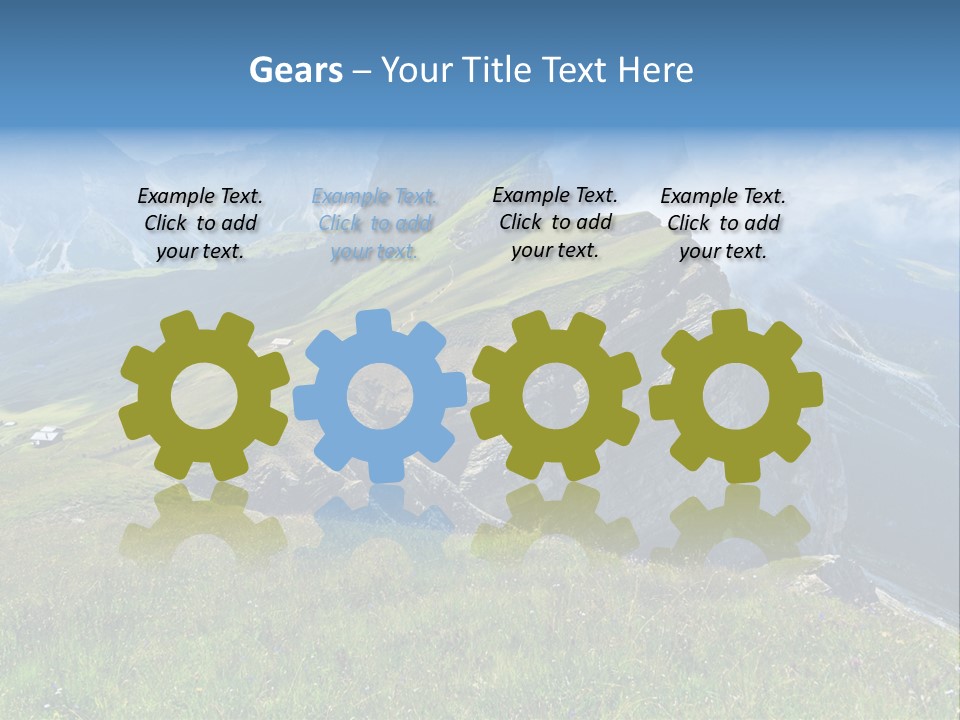 Summer Day Ortisei PowerPoint Template