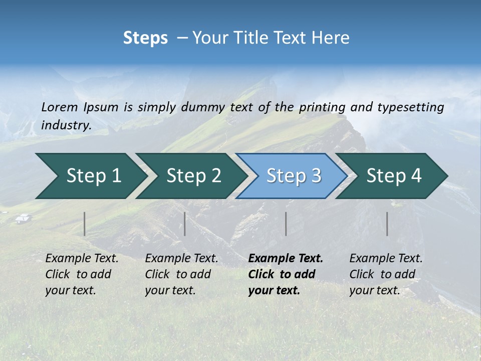Summer Day Ortisei PowerPoint Template