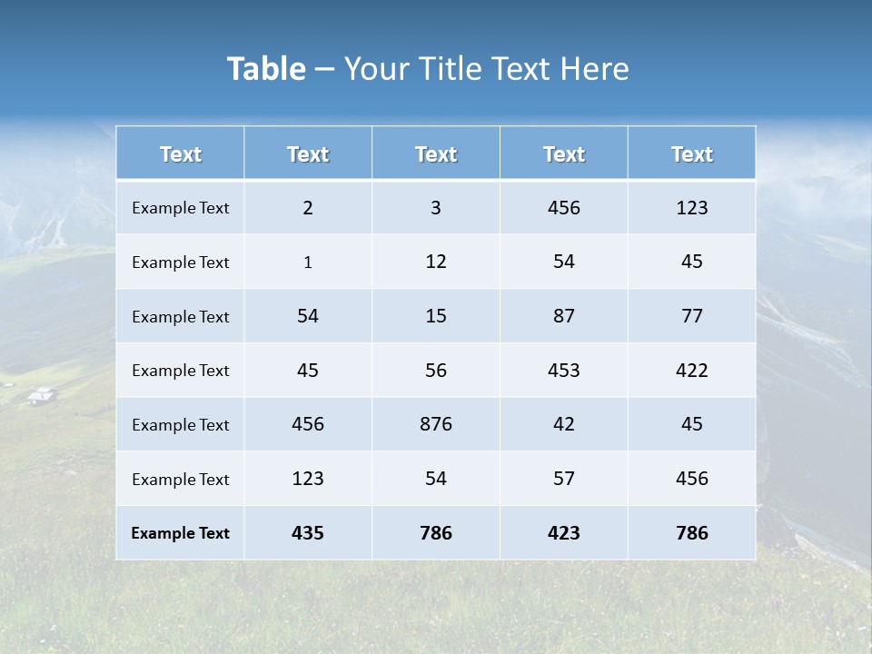 Summer Day Ortisei PowerPoint Template