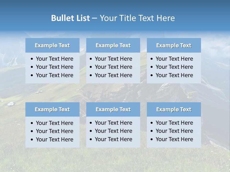 Summer Day Ortisei PowerPoint Template