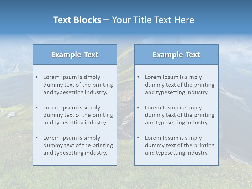 Summer Day Ortisei PowerPoint Template