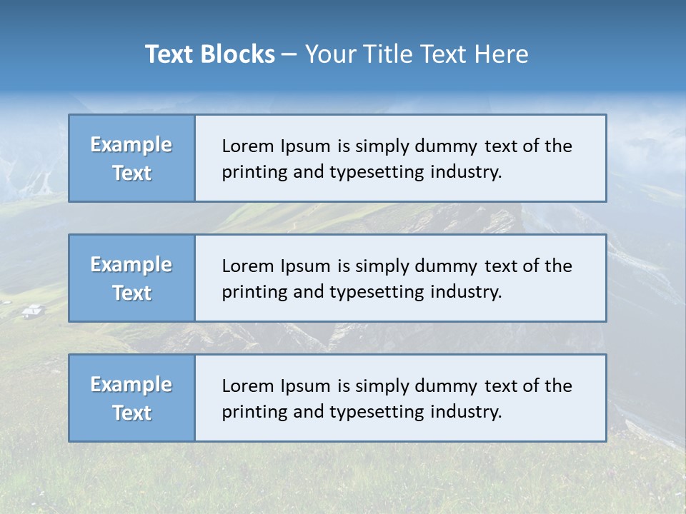 Summer Day Ortisei PowerPoint Template