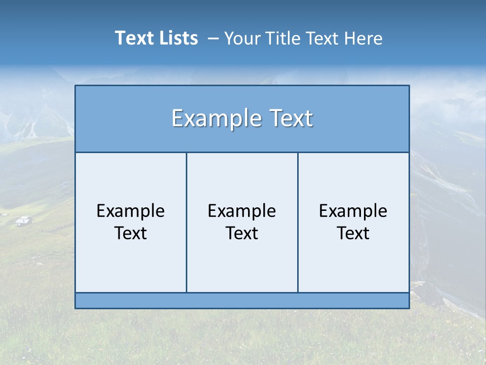 Summer Day Ortisei PowerPoint Template