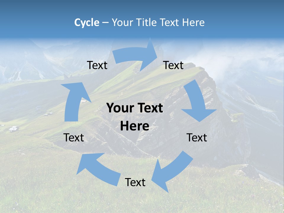 Summer Day Ortisei PowerPoint Template