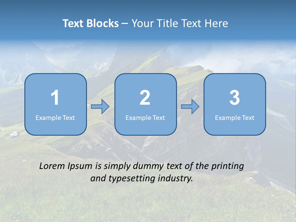 Summer Day Ortisei PowerPoint Template