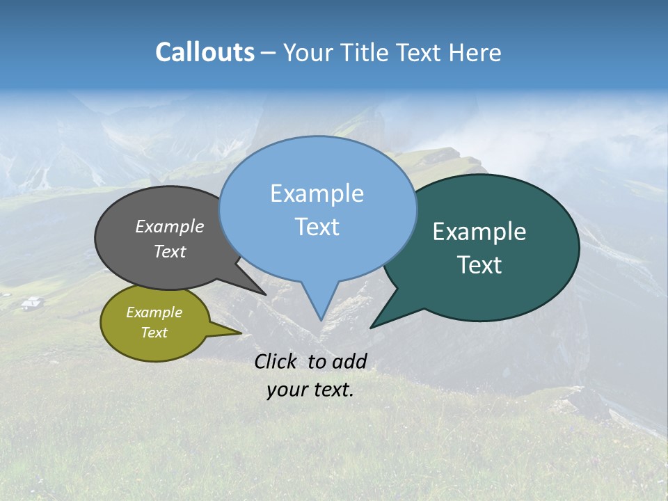 Summer Day Ortisei PowerPoint Template