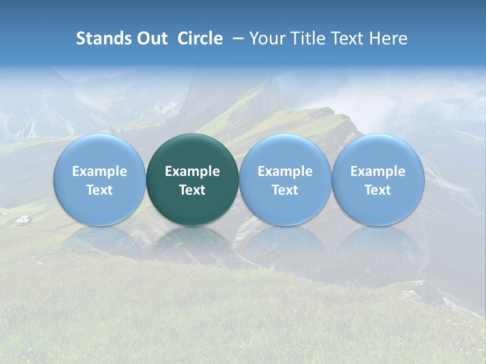 Summer Day Ortisei PowerPoint Template