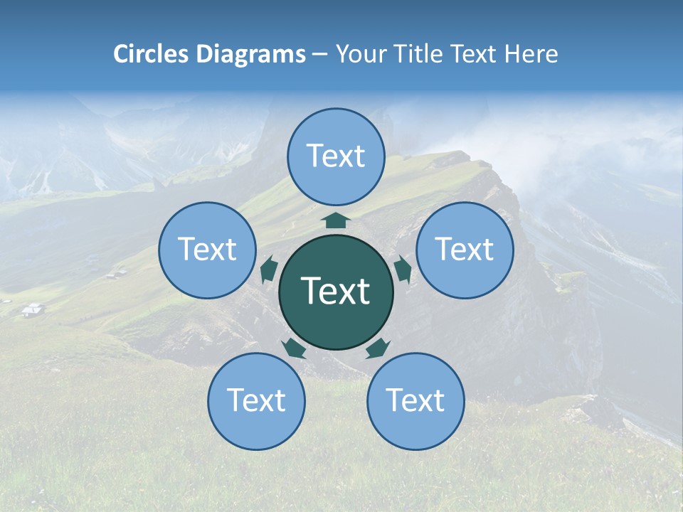 Summer Day Ortisei PowerPoint Template