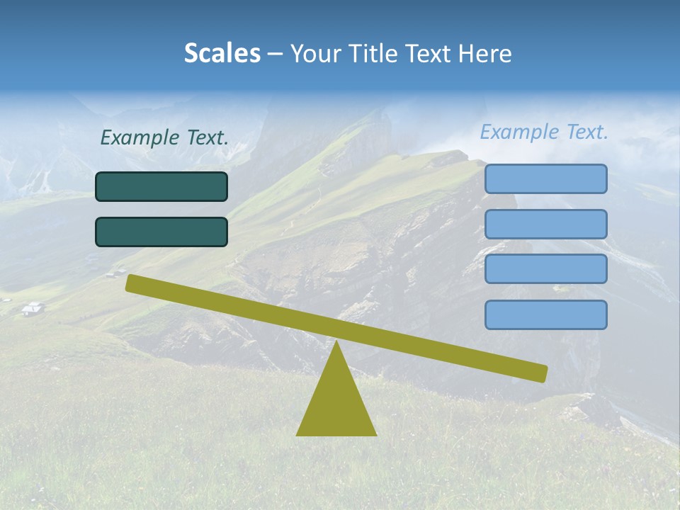 Summer Day Ortisei PowerPoint Template