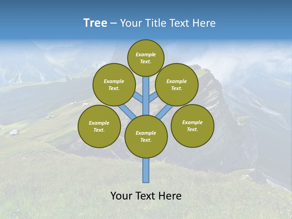 Summer Day Ortisei PowerPoint Template