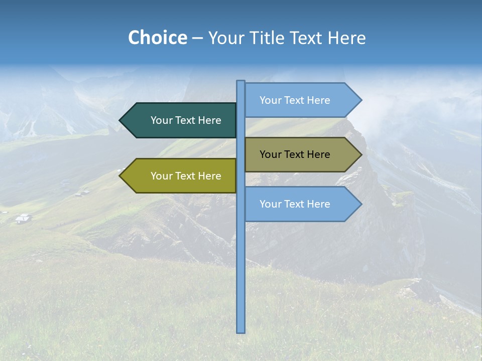 Summer Day Ortisei PowerPoint Template