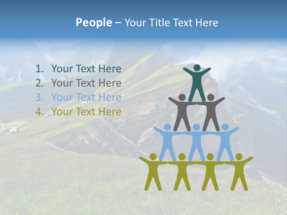 Summer Day Ortisei PowerPoint Template