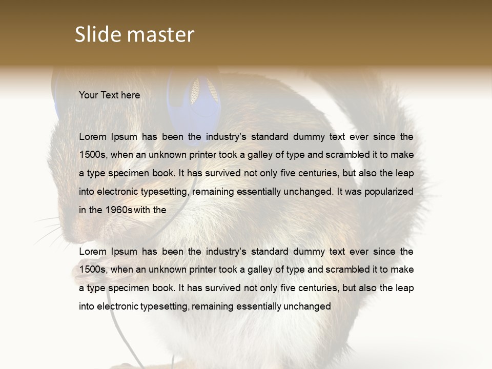 Funny Musical Animal PowerPoint Template