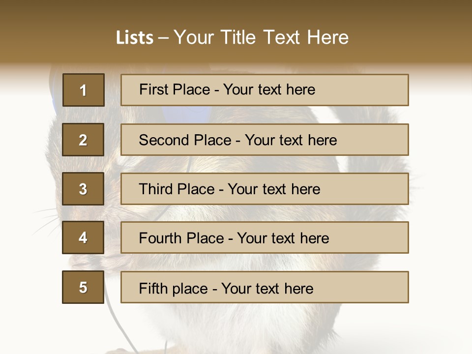 Funny Musical Animal PowerPoint Template