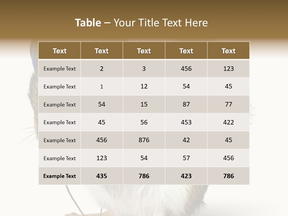 Funny Musical Animal PowerPoint Template