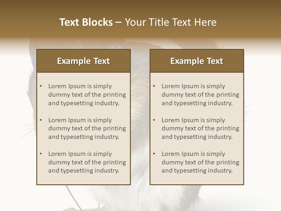 Funny Musical Animal PowerPoint Template