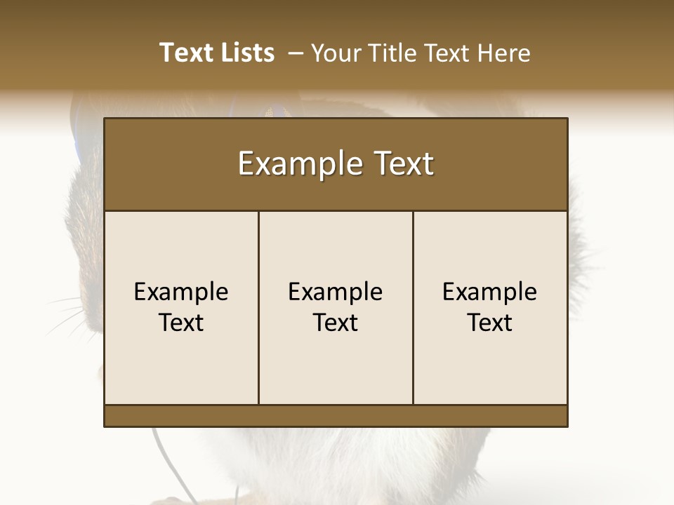Funny Musical Animal PowerPoint Template