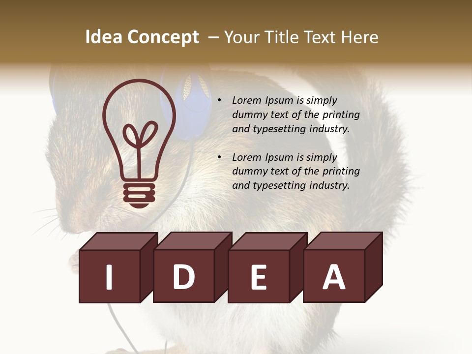 Funny Musical Animal PowerPoint Template