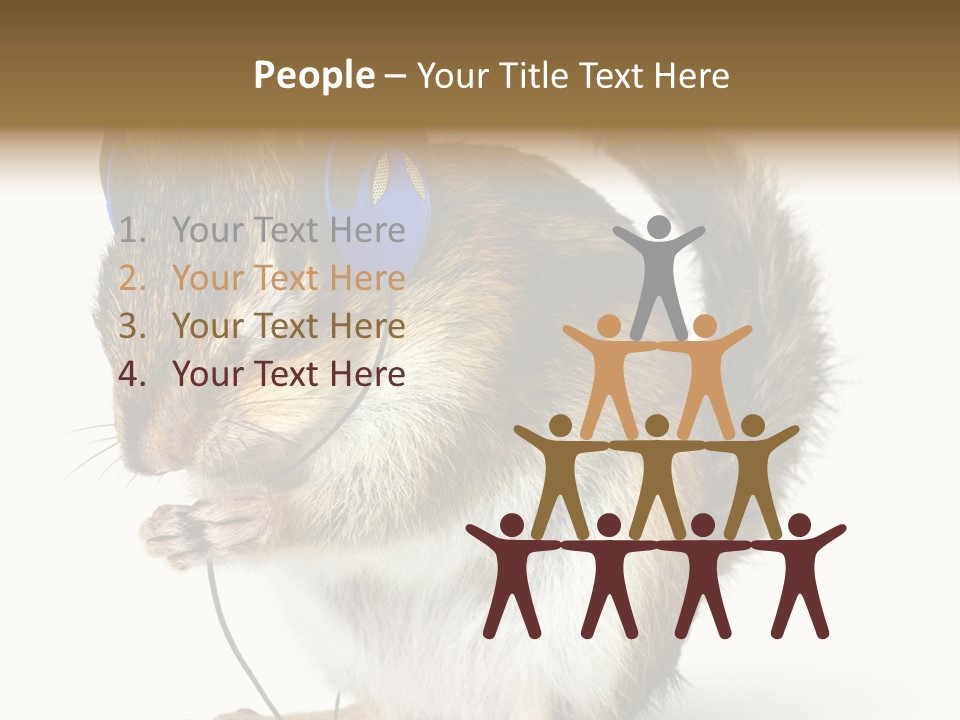 Funny Musical Animal PowerPoint Template