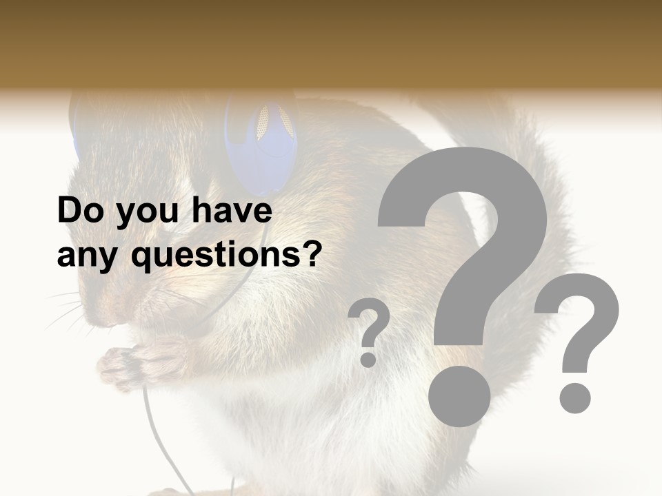 Funny Musical Animal PowerPoint Template