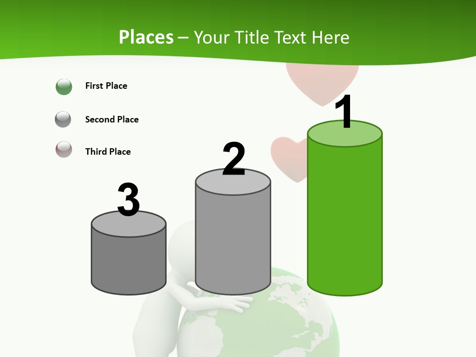 Gesture Holding Map PowerPoint Template