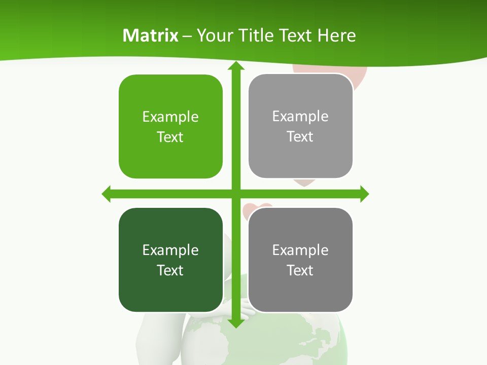 Gesture Holding Map PowerPoint Template