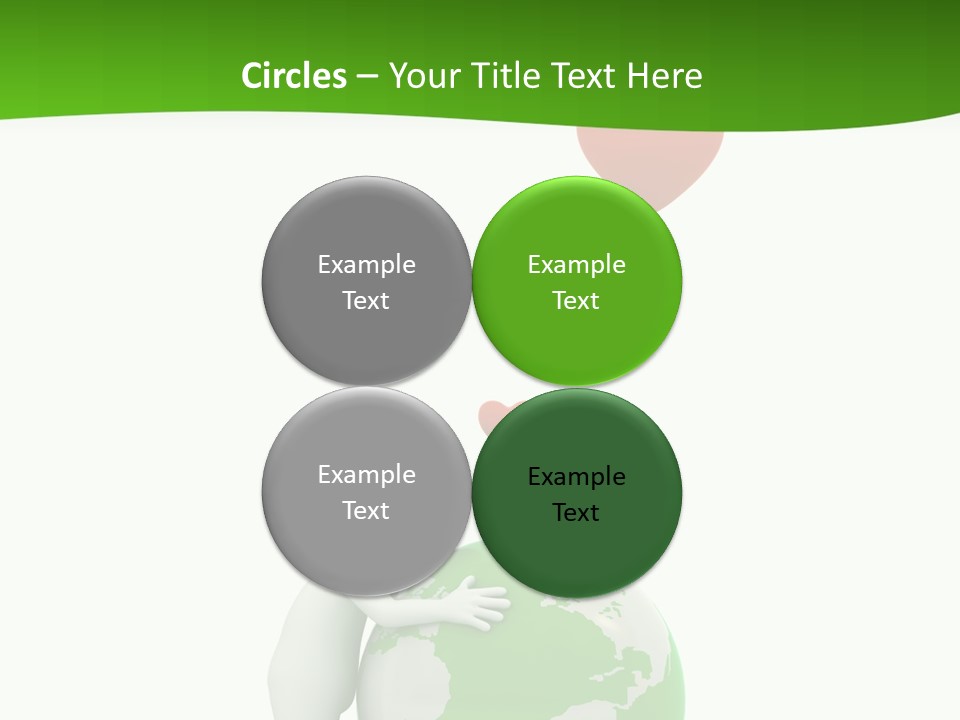 Gesture Holding Map PowerPoint Template