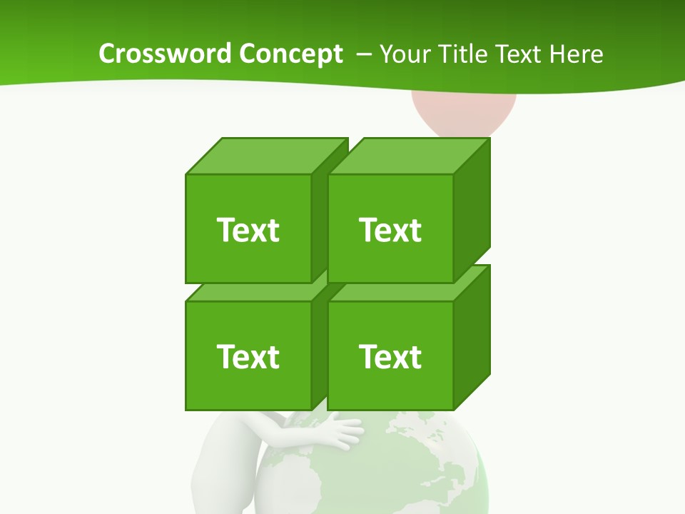 Gesture Holding Map PowerPoint Template