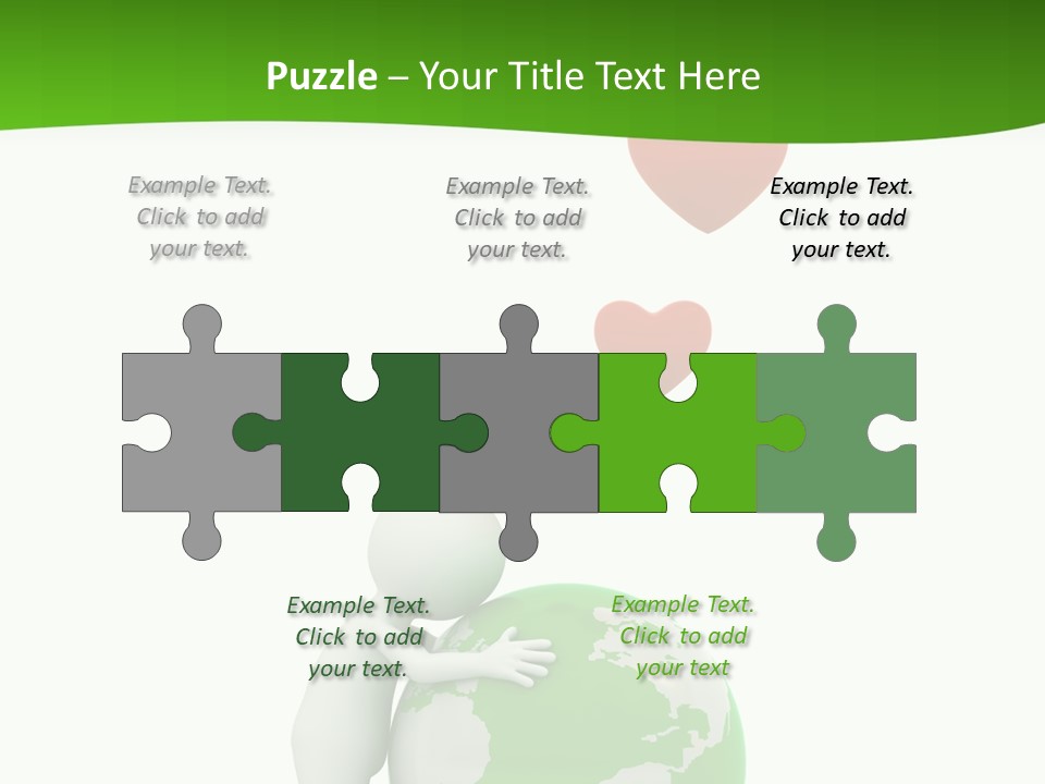 Gesture Holding Map PowerPoint Template